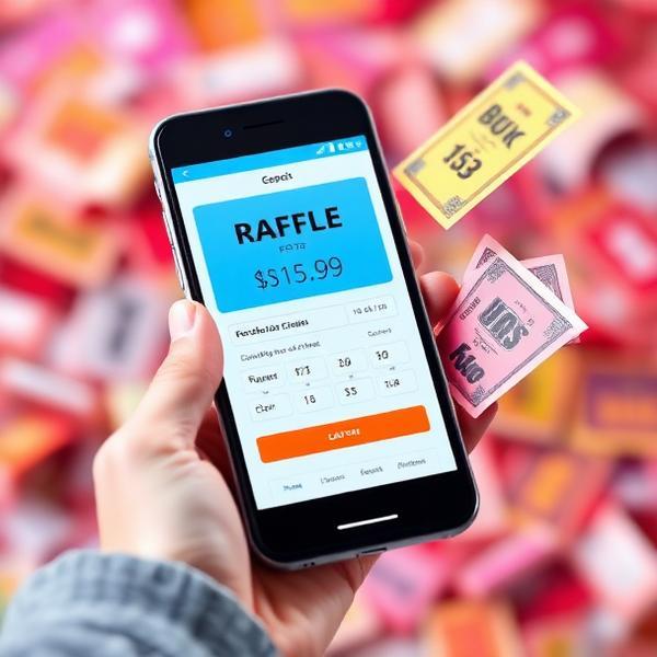 Digital raffle tickets