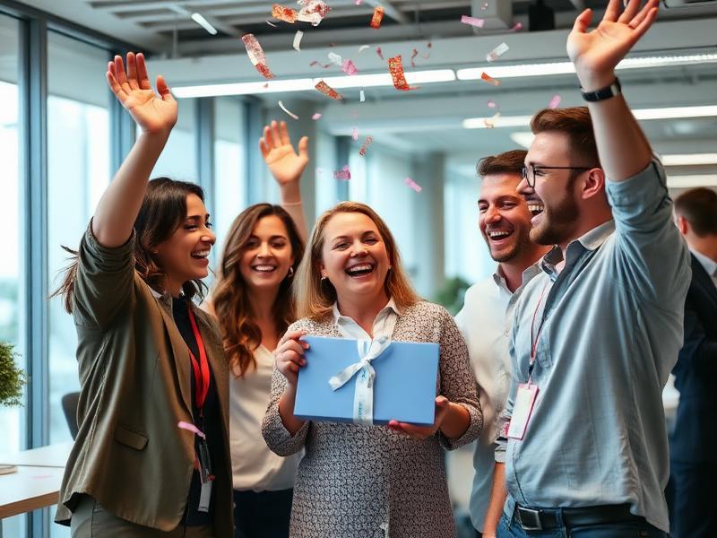 Raffle winners celebrating